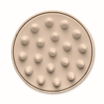 Spazzola massaggiante in plastica per massaggiare ed esfoliare il cuoio capelluto color beige sesta vista