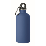 Borraccia in acciaio inox riciclato antiperdita con finitura gommata 500 ml color blu reale