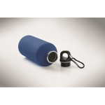 Borraccia in acciaio inox riciclato antiperdita con finitura gommata 500 ml color blu reale quarta vista fotografica
