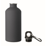 Borraccia in acciaio inox riciclato antiperdita con finitura gommata 500 ml color blu mare seconda vista