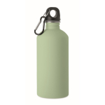 Borraccia in acciaio inox riciclato antiperdita con finitura gommata 500 ml color verde menta