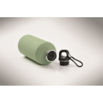 Borraccia in acciaio inox riciclato antiperdita con finitura gommata 500 ml color verde menta quarta vista fotografica