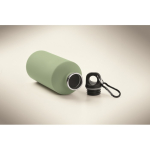 Borraccia in acciaio inox riciclato antiperdita con finitura gommata 500 ml color verde menta seconda vista fotografia