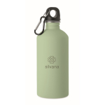 Borraccia in acciaio inox riciclato antiperdita con finitura gommata 500 ml color verde menta vista principale