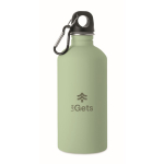 Borraccia in acciaio inox riciclato antiperdita con finitura gommata 500 ml color verde menta seconda vista principale