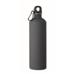 Borraccia in acciaio inox riciclato con finitura gommata e moschettone 750 ml color blu mare