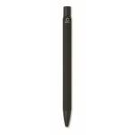 Set regalo con penna in alluminio riciclato e portachiavi in PU color nero ottava vista
