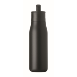 Bottiglia termica in acciaio inox riciclato con manico e tappo facile 500 ml color nero sesta vista