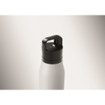 Bottiglia termica in acciaio inox riciclato con manico e tappo facile 500 ml color bianco terza vista fotografica