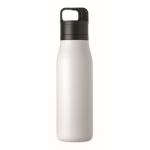 Bottiglia termica in acciaio inox riciclato con manico e tappo facile 500 ml color bianco quinta vista