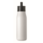 Bottiglia termica in acciaio inox riciclato con manico e tappo facile 500 ml color bianco sesta vista