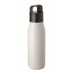 Bottiglia termica in acciaio inox riciclato con manico e tappo facile 500 ml color bianco ottava vista