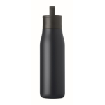 Bottiglia termica in acciaio inox riciclato con manico e tappo facile 500 ml color blu mare sesta vista