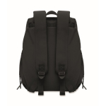 Zaino in nylon idrorepellente compatibile con laptop da 16” color nero nona vista