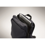 Zaino in nylon idrorepellente compatibile con laptop da 16” color blu mare terza vista fotografica