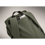 Zaino in nylon idrorepellente compatibile con laptop da 16” color verde scuro sesta vista fotografica
