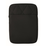 Custodia per laptop in nylon imbottita con tasca frontale 15'' color nero