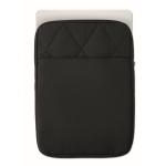 Custodia per laptop in nylon imbottita con tasca frontale 15'' color nero