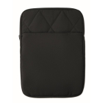 Custodia per laptop in nylon imbottita con tasca frontale 15'' color nero