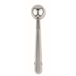 Cucchiaio dosatore in acciaio inox con clip di chiusura 15 ml color argento nona vista