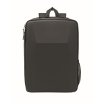 Zaino per laptop in RPET 600D con frontale rigido 15'' color nero terza vista