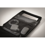 Zaino per laptop in RPET 600D con frontale rigido 15'' color nero vista fotografia