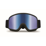 Maschera da sci con lente a specchio con protezione UV400 e antigraffio color blu seconda vista