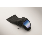 Maschera da sci con lente a specchio con protezione UV400 e antigraffio color blu quarta vista fotografica
