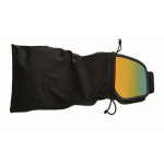 Maschera da sci con lente a specchio con protezione UV400 e antigraffio color arancione quarta vista