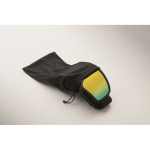 Maschera da sci con lente a specchio con protezione UV400 e antigraffio color arancione quarta vista fotografica