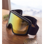 Maschera da sci con lente a specchio con protezione UV400 e antigraffio color arancione terza vista ambiente