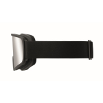 Maschera da sci con lente a specchio con protezione UV400 e antigraffio color argento brillante terza vista