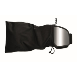 Maschera da sci con lente a specchio con protezione UV400 e antigraffio color argento brillante quarta vista