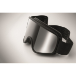 Maschera da sci con lente a specchio con protezione UV400 e antigraffio color argento brillante quinta vista fotografica