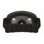 Maschera da sci con lente a specchio con protezione UV400 e antigraffio color argento brillante decima vista