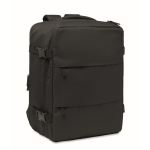 Zaino da cabina estensibile in RPET 600D con tasche multiple 20 L color nero