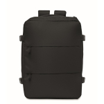 Zaino da cabina estensibile in RPET 600D con tasche multiple 20 L color nero seconda vista