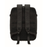 Zaino da cabina estensibile in RPET 600D con tasche multiple 20 L color nero quarta vista