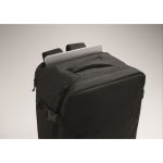 Zaino da cabina estensibile in RPET 600D con tasche multiple 20 L color nero quinta vista fotografica