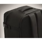 Zaino da cabina estensibile in RPET 600D con tasche multiple 20 L color nero sesta vista fotografica