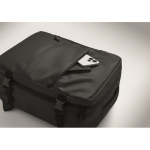 Zaino da cabina estensibile in RPET 600D con tasche multiple 20 L color nero vista fotografia
