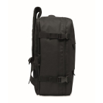 Zaino da cabina estensibile in RPET 600D con tasche multiple 20 L color nero decima vista