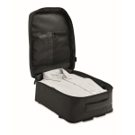 Zaino da cabina estensibile in RPET 600D con tasche multiple 20 L color nero