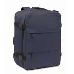 Zaino da cabina estensibile in RPET 600D con tasche multiple 20 L color blu
