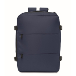 Zaino da cabina estensibile in RPET 600D con tasche multiple 20 L color blu seconda vista