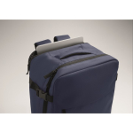 Zaino da cabina estensibile in RPET 600D con tasche multiple 20 L color blu quinta vista fotografica
