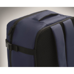Zaino da cabina estensibile in RPET 600D con tasche multiple 20 L color blu sesta vista fotografica