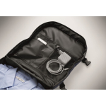 Zaino da cabina estensibile in RPET 600D con tasche multiple 20 L color blu ottava vista fotografica