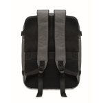 Zaino da cabina estensibile in RPET 600D con tasche multiple 20 L color grigio scuro quarta vista