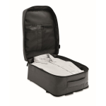 Zaino da cabina estensibile in RPET 600D con tasche multiple 20 L color grigio scuro
